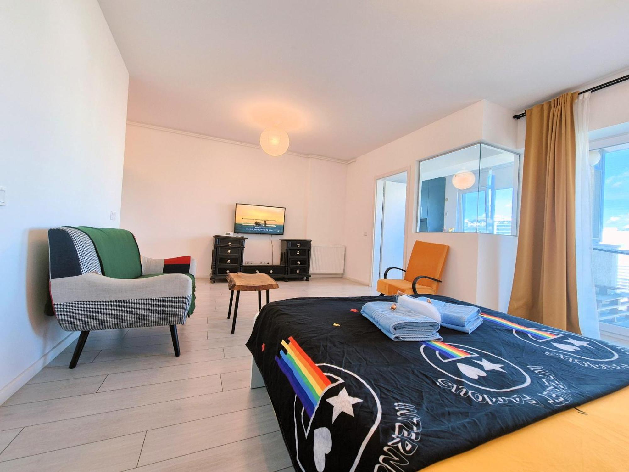 Plaza View Studio Bukarest Kültér fotó