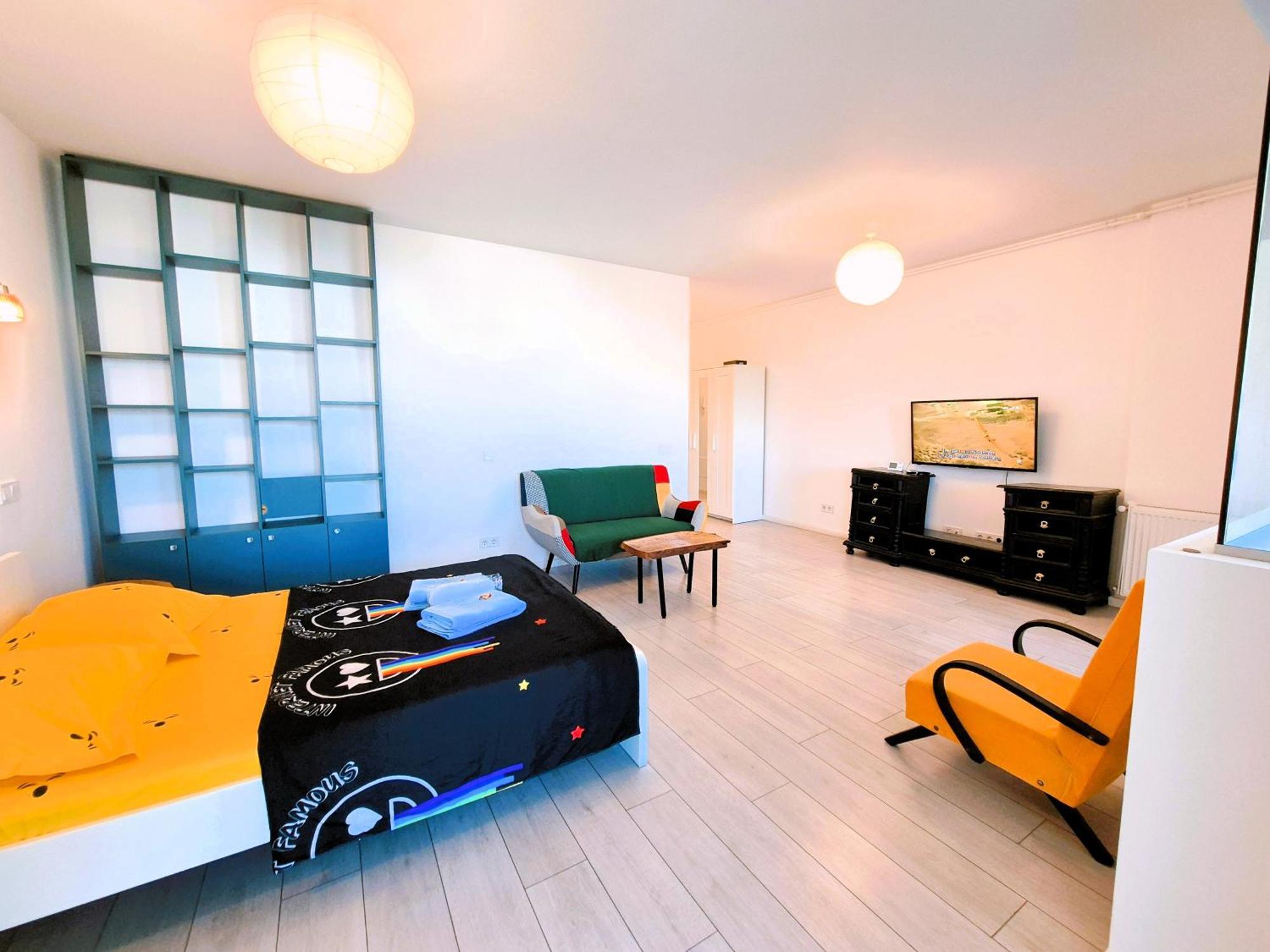 Plaza View Studio Bukarest Kültér fotó